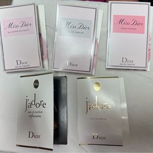 Christian Dior Perfum Samples - Lot of 5